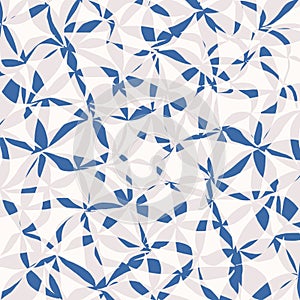 Abstract blue floral pattern