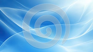 Abstract Blue Flowing Lines Background