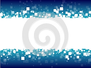 Abstract blue futuristic background white squares