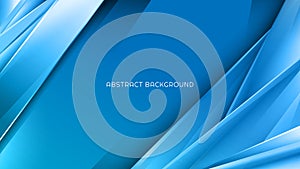 Abstract Blue Geometric Background