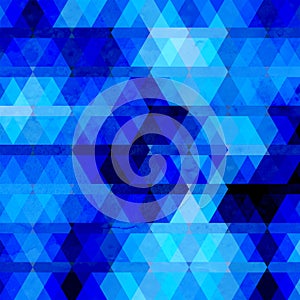 Abstract blue geometric background