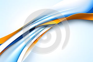 Abstract blue geometric. Isolate on white background. Vector illustration.