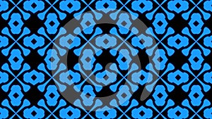 Abstract blue geometric seamless pattern background. Abstract Stripes Kaleidoscope. Psychedelic Colorful Kaleidoscope background.