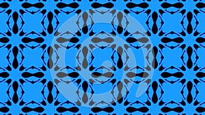 Abstract blue geometric seamless pattern background. Abstract Stripes Kaleidoscope. Psychedelic Colorful Kaleidoscope background.