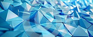 Abstract blue geometric shapes background