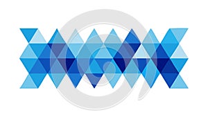 Abstract Blue Geometric Triangle Pattern, Modern Background, vector design Generative AI