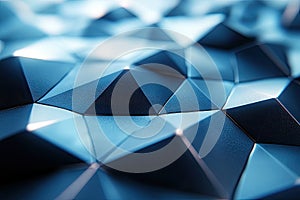 Abstract Blue Low Poly Background