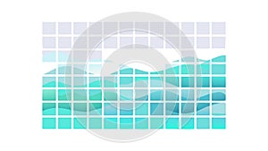 Abstract Blue Geometric Waves Modern Design Pattern, vector design Generative AI