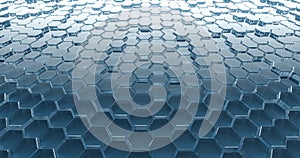 Abstract tech honeycomb background.