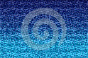 Abstract blue gradient background textured with circles and cells.  Glitch texture