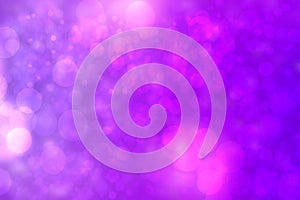 Abstract blue gradient pink purple background texture with glitter defocused sparkle bokeh circles and glowing circular lights.