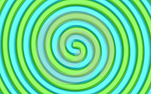 Abstract blue and green candy spiral background. Pattern design for banner, cover, flyer, postcard, poster, other. Round