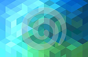 Abstract blue green geometric background, vector