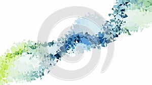 Abstract Blue Green Geometric Triangles vector