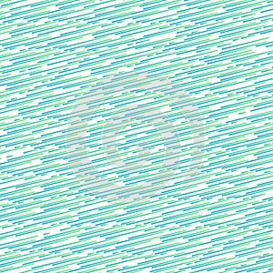 Abstract blue and green gradient color thin rounded line pattern tilted pattern on white color background and texture