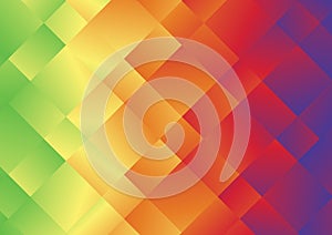 Abstract Blue Green and Orange Gradient Triangle Pattern Background Design