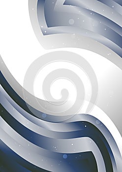 Abstract Blue and Grey Wave Business Background Illustrator