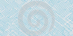 Abstract Blue Grid Pattern: Intersecting Lines on Light Gray Background, Geometric Design