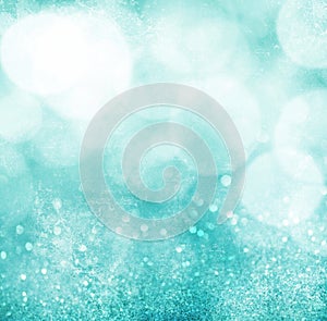 Abstract blue grunge bokeh background