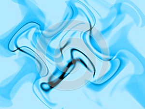 Abstract blue illusion