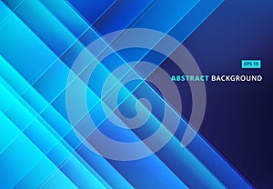 Abstract blue image that depicts technology with overlapping diagonal lines. Vector