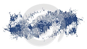 Abstract Blue Ink Splatter Vector Grunge Texture Element, vector design Generative AI