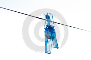 Abstract blue laundry pin