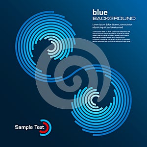 Abstract blue layout. Vector.