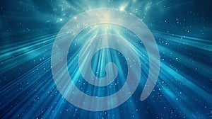 Abstract blue light rays background. Generative Ai