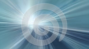 Abstract blue light rays in a serene winter setting