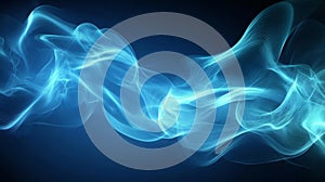 Abstract Blue Light Waves Background