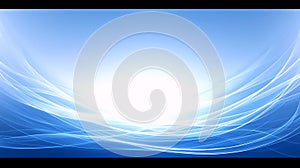 Abstract Blue Light Waves Background