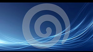 Abstract Blue Light Waves Background