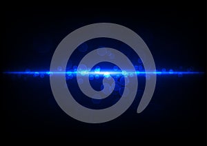 Abstract blue lightbokeh abstract light background. Vector illus photo