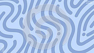 Abstract Blue Lines Waves Seamless Pattern Background.Vector Illustration