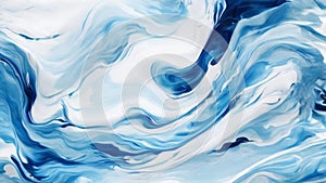 abstract blue liquid mable, motion