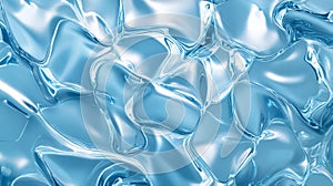 Abstract Blue Liquid Swirls Texture Background