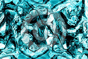 Abstract Blue Liquids