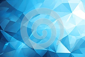Abstract Blue Low-Poly Background