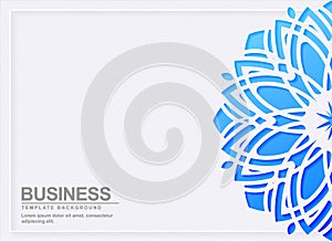 Abstract blue mandala design background