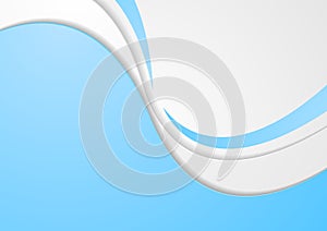 Abstract blue modern corporate wavy background