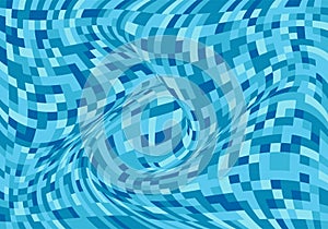 Abstract blue mosaic wave background