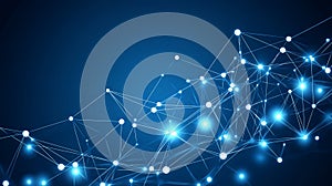 Abstract blue network background