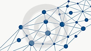 Abstract Blue Network Grid Vector, Digital Connectivity Pattern, vector design Generative AI