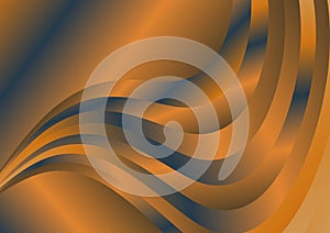 Abstract Blue And Orange Gradient Wavy Background Graphic Beautiful elegant Illustration