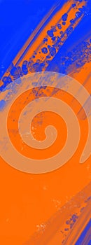 Abstract Blue Orange paint Background. Vector illustration design