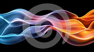 Abstract Flowing Energy Waves