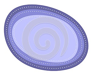 Abstract Blue Oval Logo