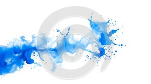 Abstract blue paint splash