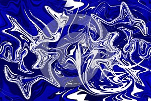 Abstract blue painting color art brush background